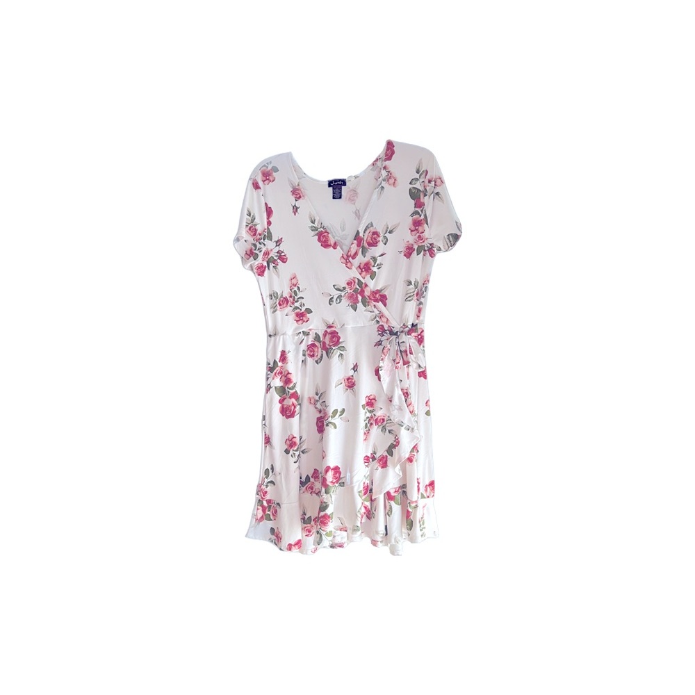 Justify brand Floral Junior Large size polyester + spandex dress.